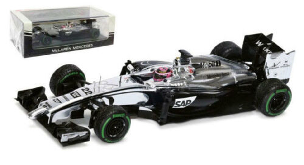 1/43 McLaren MP4-29 n.22 British GP 2014 Jenson Button model car by Spark