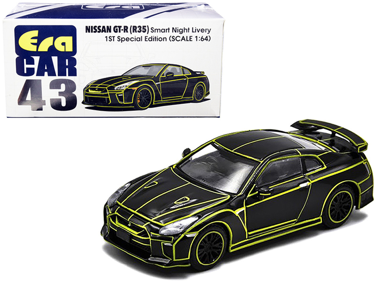 NOREV NISSAN GTR 1/64 Diecast Car Model Collection Black 