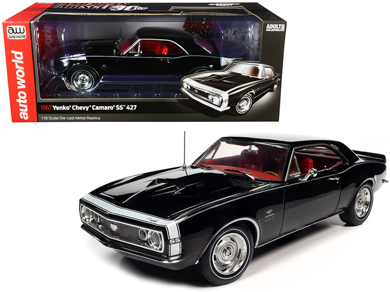 1967 Chevrolet Camaro Yenko SS 427 Hardtop Tuxedo Black with Red