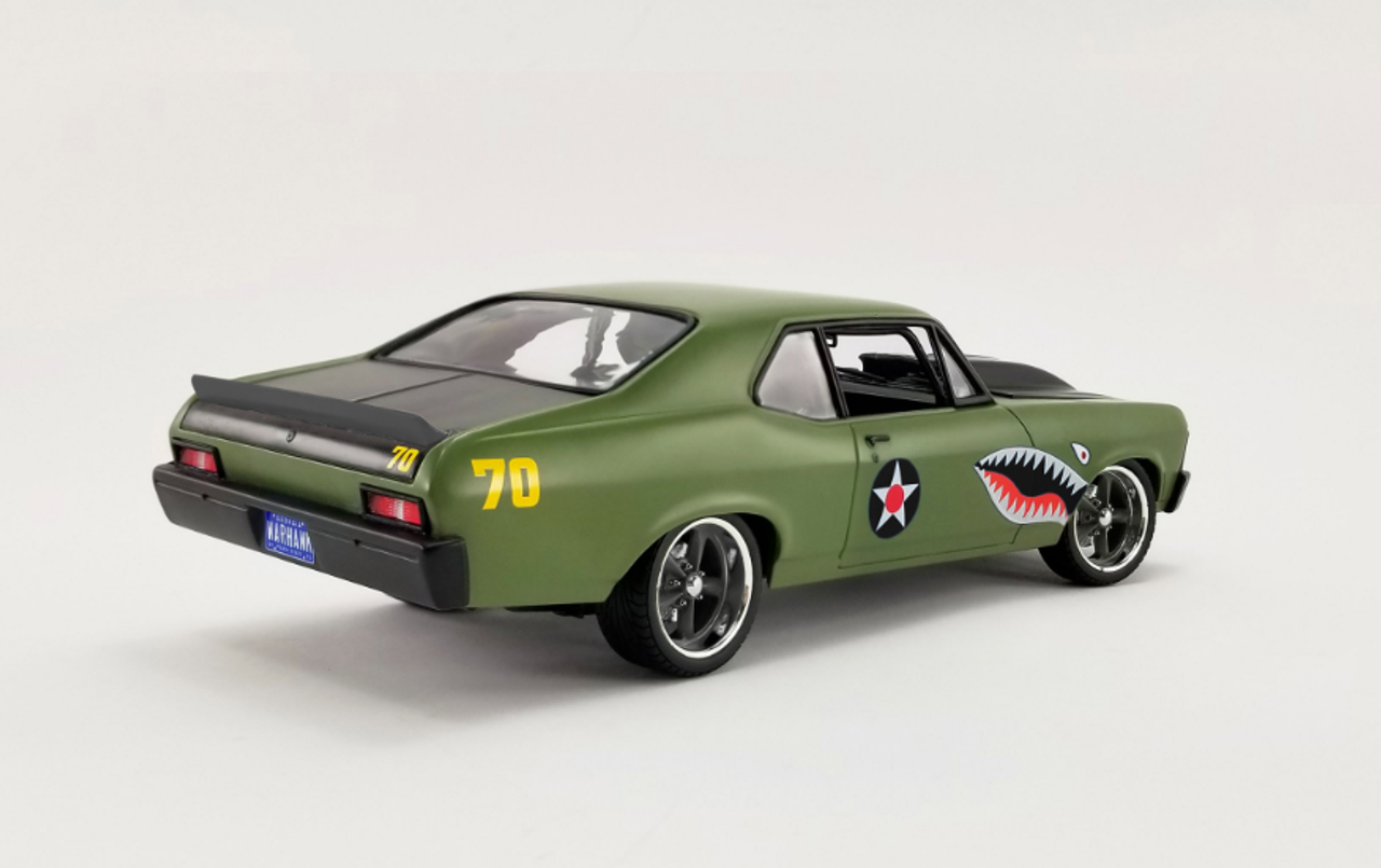 1/18 GMP 1970 Chevrolet Chevy Nova Street Fighter Warhawk (Green) Diecast  Car Model Limited 516 Pieces