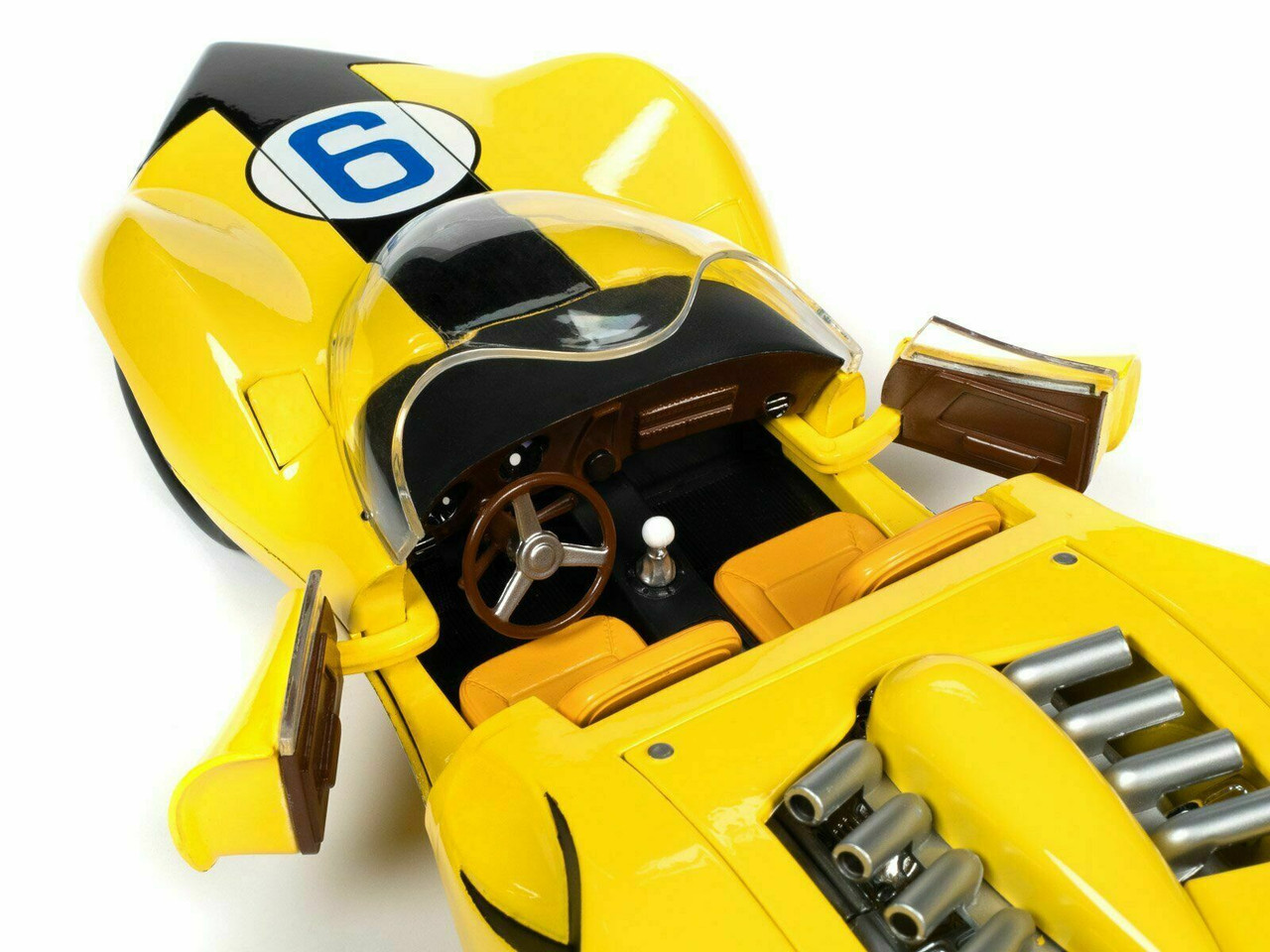 Speed Racer Shooting Star 1:18 マッハ号 Shooting Star #9 Yellow and Racer X Figurine 