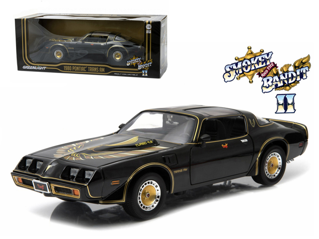 グリーンライト 1/18 スモーキー&バンディット トランザム 1980年 新品 グリーンライト 1980 スモーキー&バンディット2 トランザム1:18