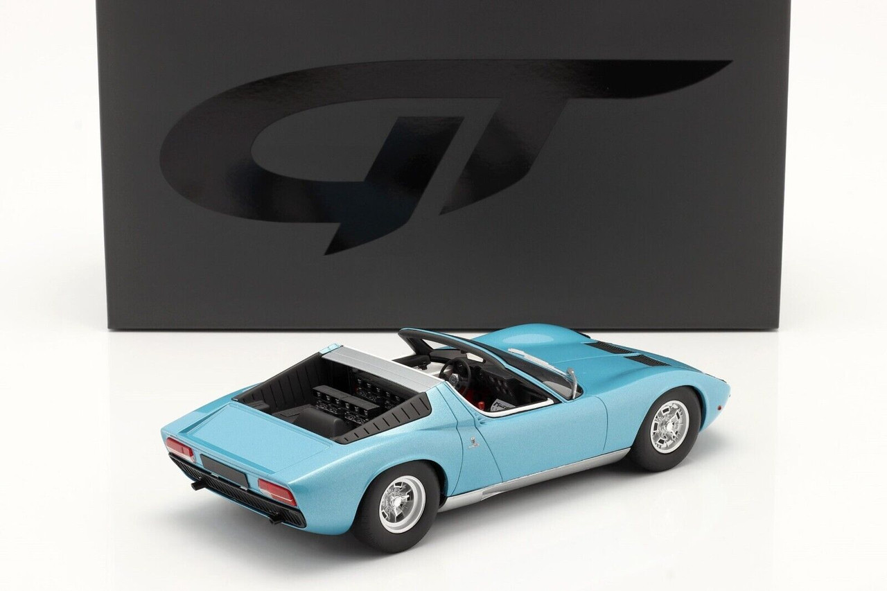 1/18 GT Spirit 1968 Lamborghini Miura Roadster (Light Blue Metallic) Limited Resin Car Model