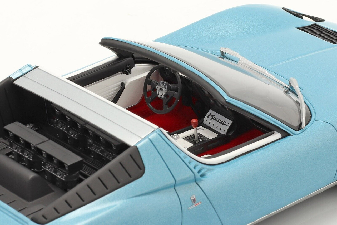1/18 GT Spirit 1968 Lamborghini Miura Roadster (Light Blue Metallic) Limited Resin Car Model