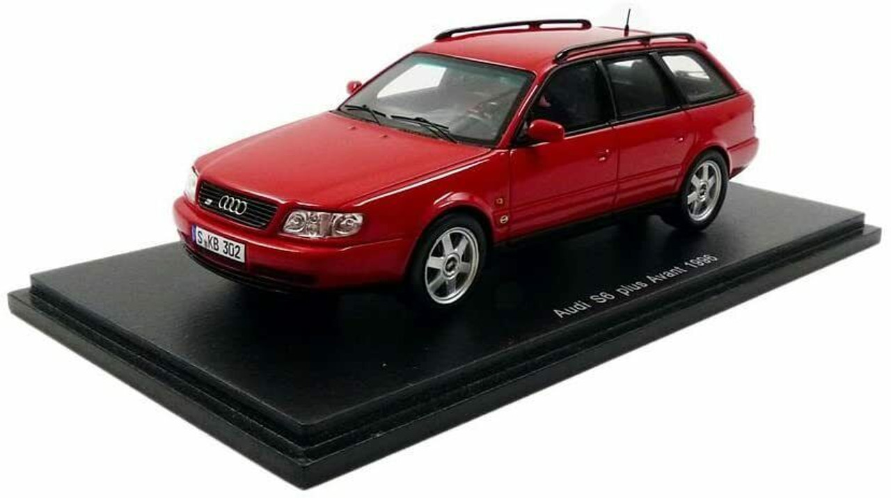 1/43 Audi S6 Avant 1994 (Red) model car by Spark