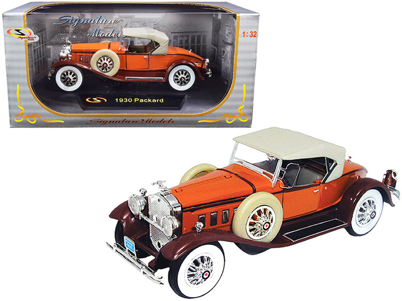 1930 Packard Boattail Speedster Brown 1/32 Diecast Model Car by Signature Models