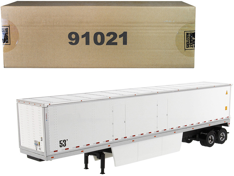 53' Dry Cargo Van Trailer White 
