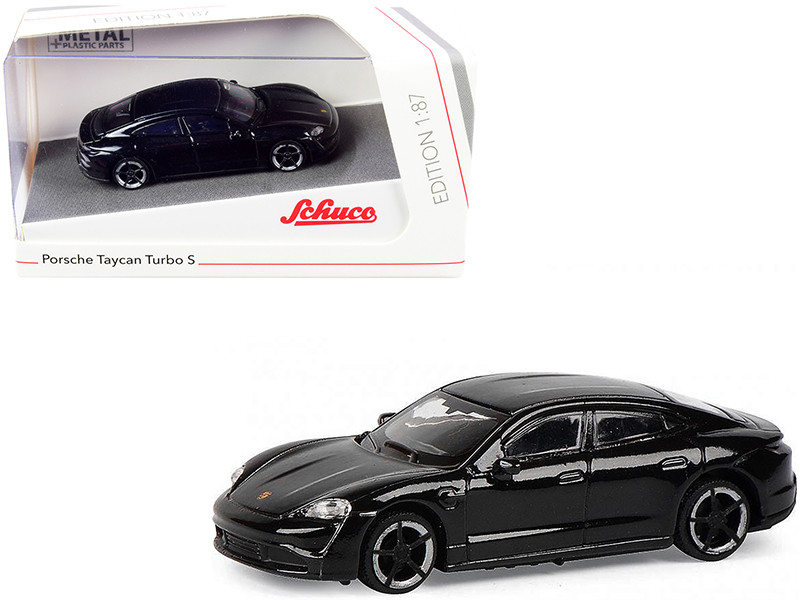 【Schuco】限定1500台 Neoplan FH 11 Porsche Porsche Taycan Turbo S Black 1/87 (HO) Diecast Model Car by Schuco