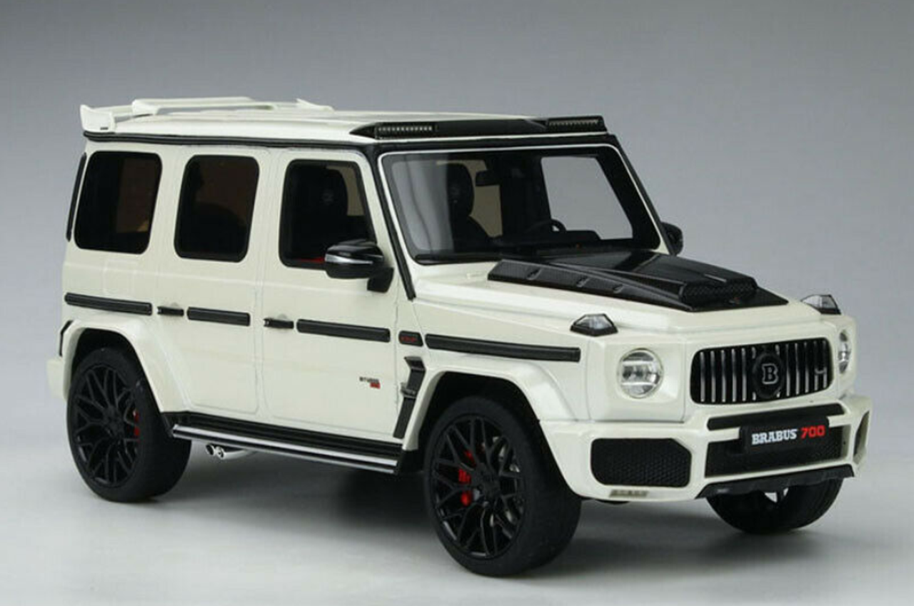 1 18 Gt Spirit Mercedes Benz Mercedes G Class Brabus 700 Widestar 4hd White Resin Car Model Livecarmodel Com