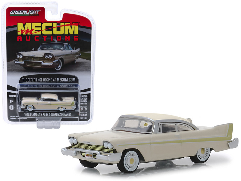 GreenLight '58 Plymouth Fury ゴールド ミニカー 1958 Plymouth Fury Golden Commando Beige (Kissimmee 2012) 