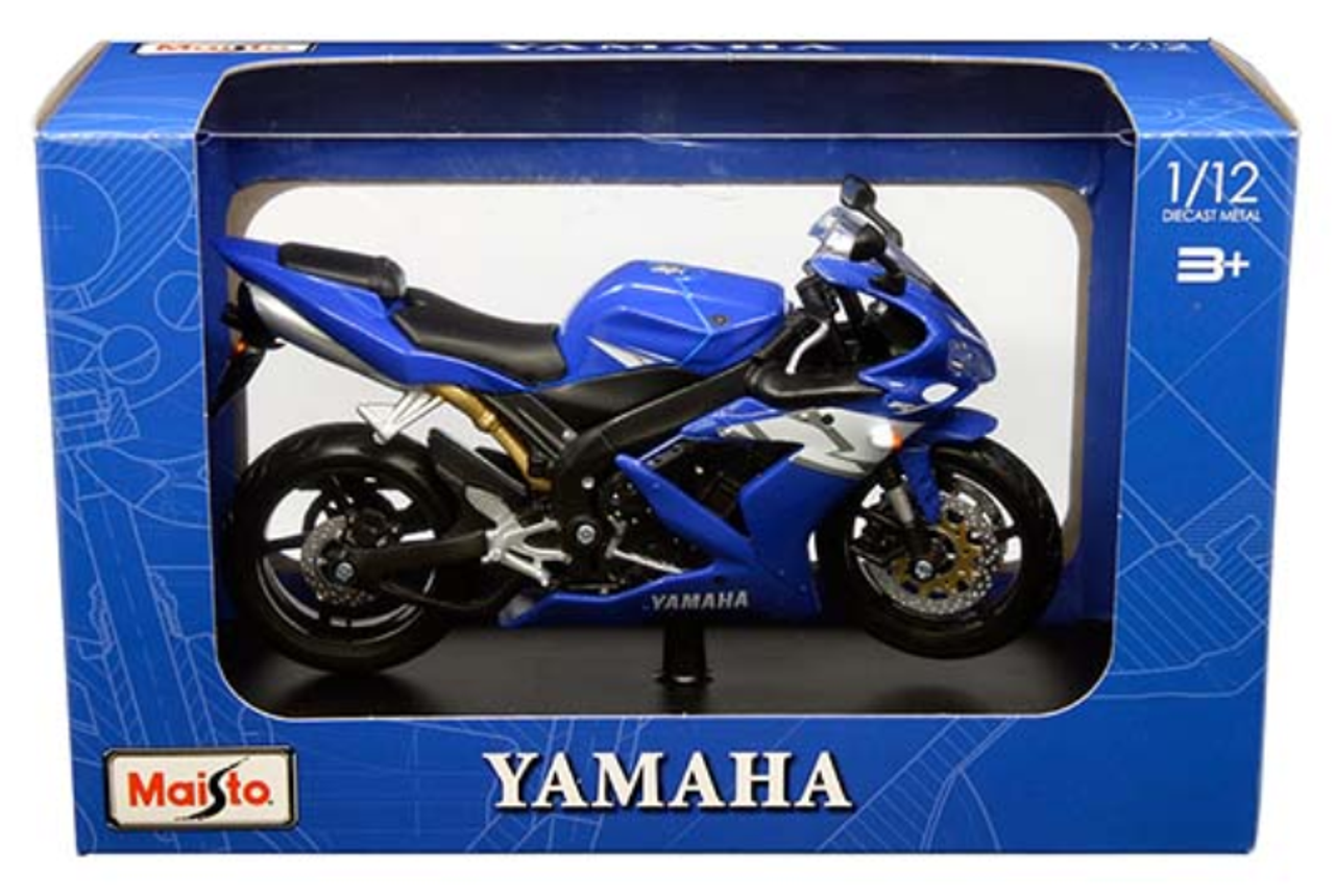 1/12 Yamaha YZF-R1 (Blue) Diecast Model 