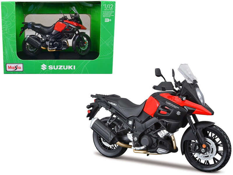 1/12 Suzuki V-Strom 1000 (Red) Diecast Model - LIVECARMODEL.com