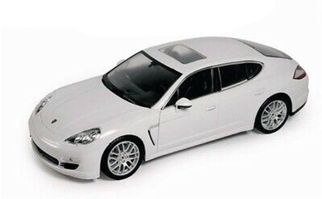 Porsche Panamera S White 1/24 Diecast Car Model by Welly (no retail box)