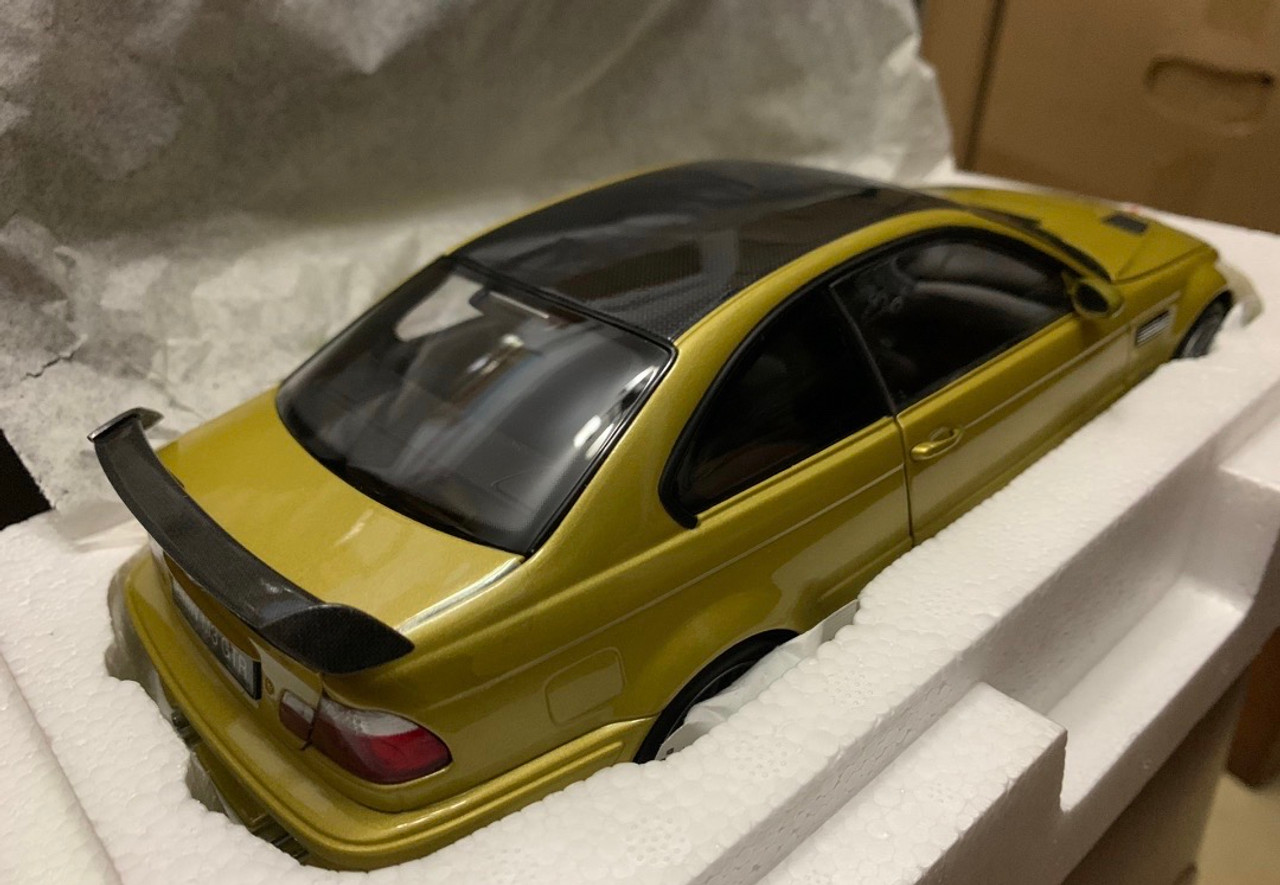 1/18 Kyosho BMW E46 M3 GTR (Yellow) Diecast Car Model