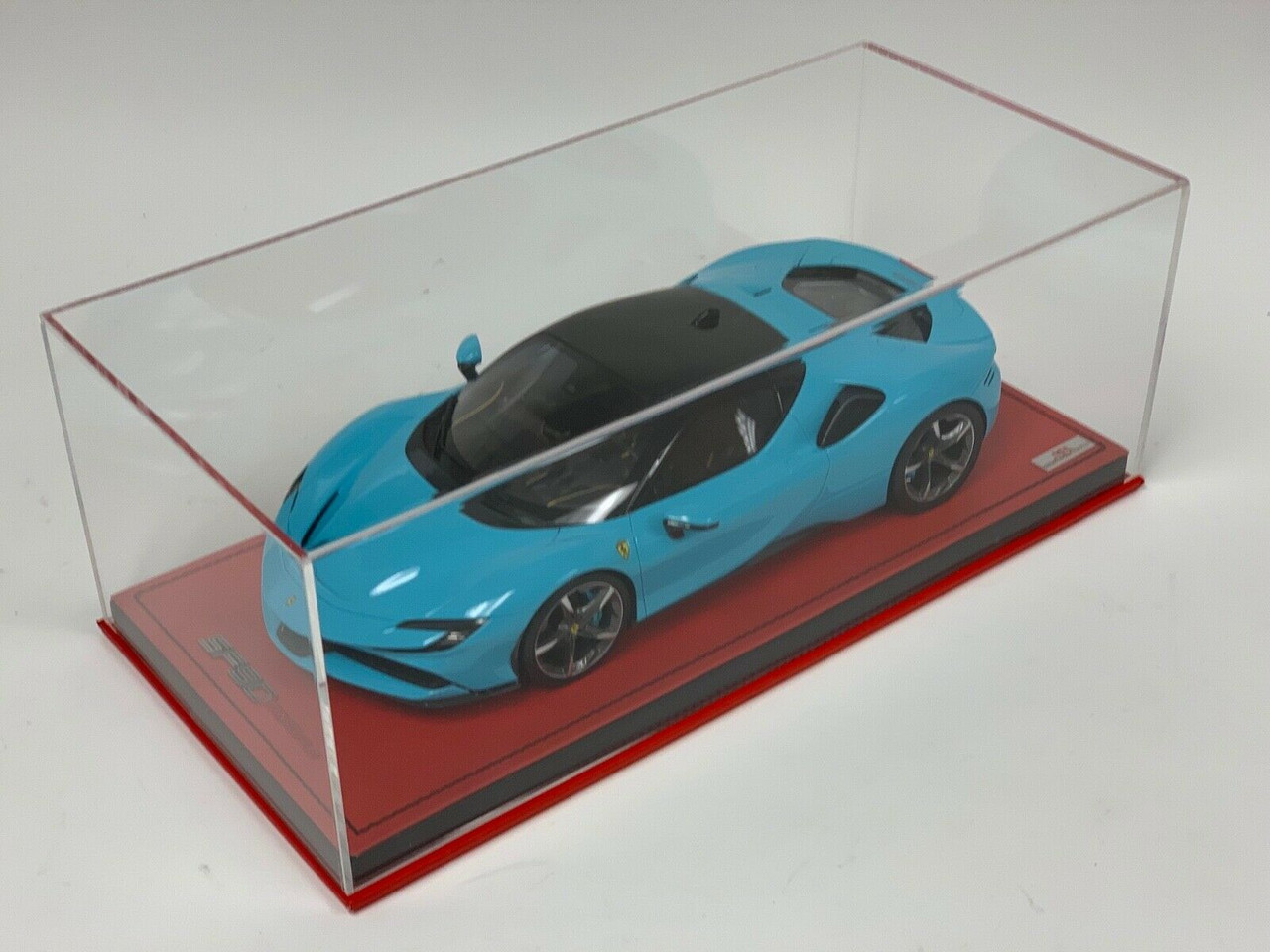 1/18 MR Collection Ferrari SF90 Stradale (Baby Blue) Resin Car Model Limited