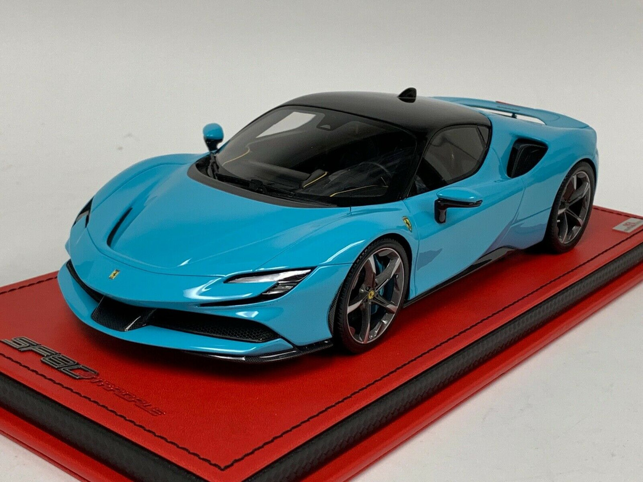 1/18 MR Collection Ferrari SF90 Stradale (Baby Blue) Resin Car Model Limited