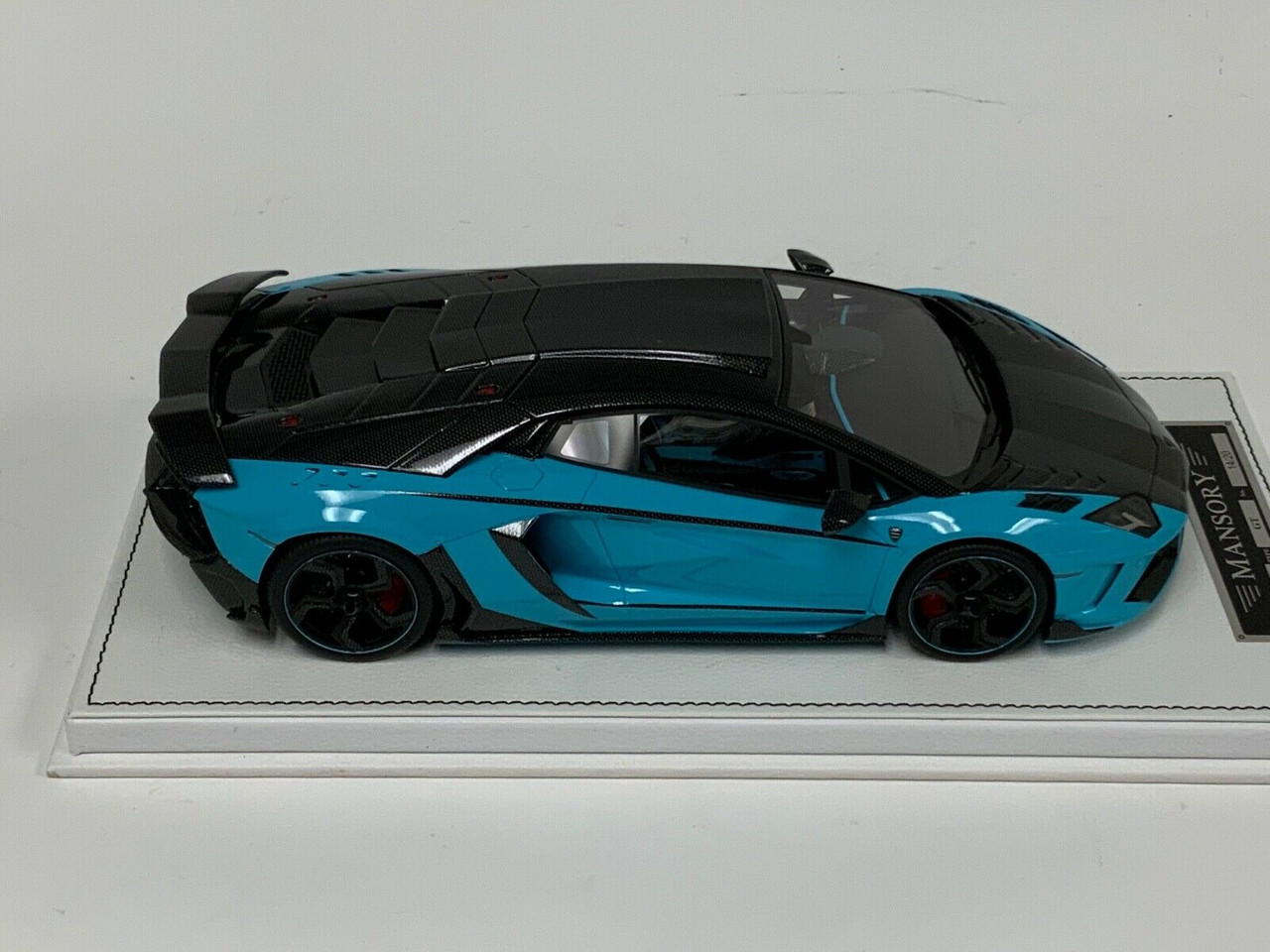 1/18 BBR Lamborghini Aventador Mansory Carbonado (Baby Blue) Resin