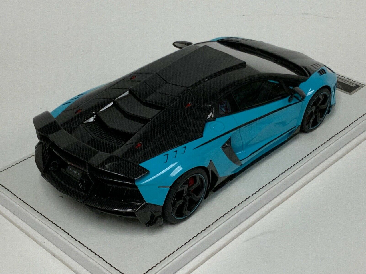 世界1台限定★MR★1/18★Aventador #B.B.R 1/18 BBR Lamborghini Aventador Mansory Carbonado (Baby Blue) Resin