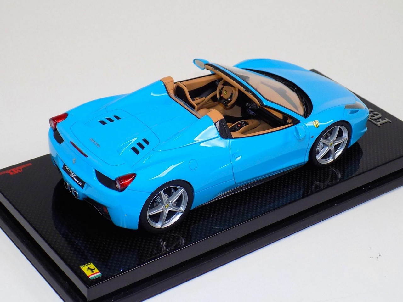 テンペスト 1/18 MR Collection Ferrari 458 Spider (Baby Blue) Resin Car