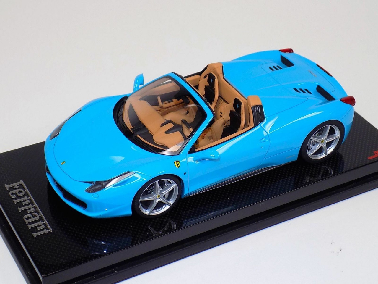 1/18 MR Collection Ferrari 458 Spider (Baby Blue) Resin Car Model