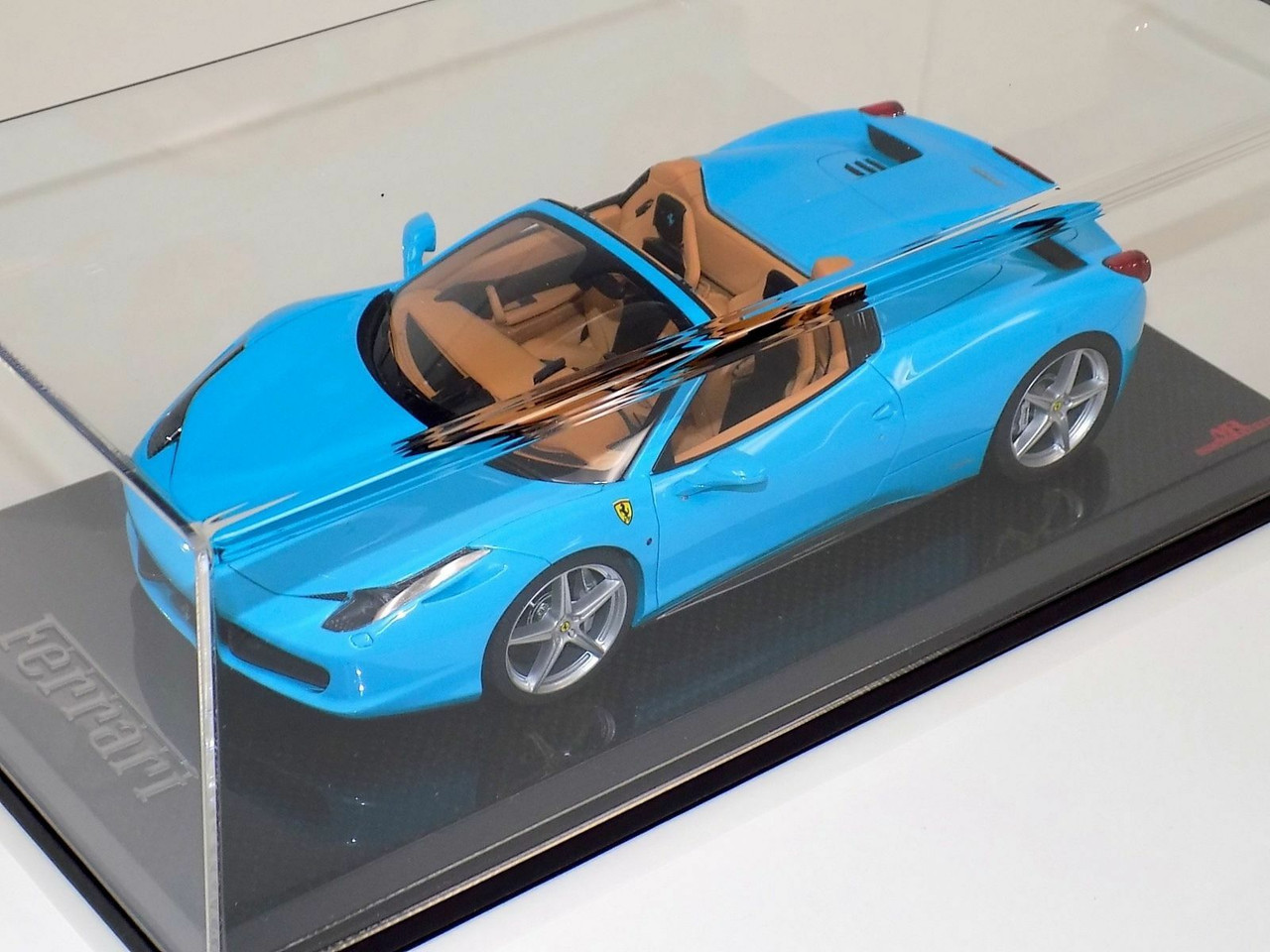 1/18 MR Collection Ferrari 458 Spider (Baby Blue) Resin Car Model