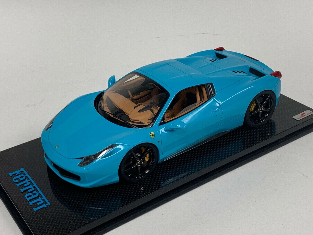 1/18 MR Collection Ferrari 458 Hardtop (Baby Blue) Resin Car Model Limited