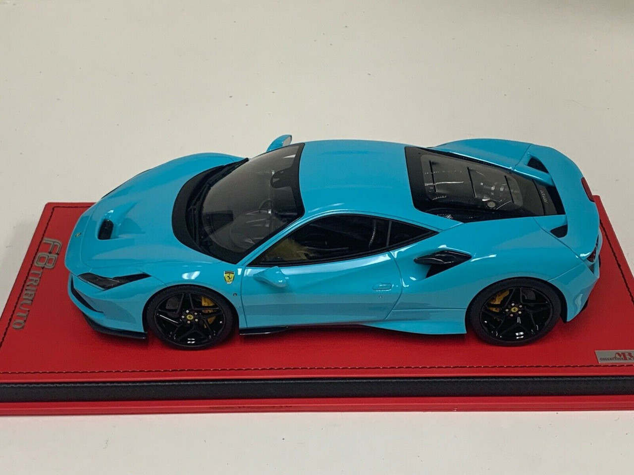 1/18 MR Collection Ferrari SF90 Stradale (Baby Blue with Black Wheels) Resin Car Model Limited