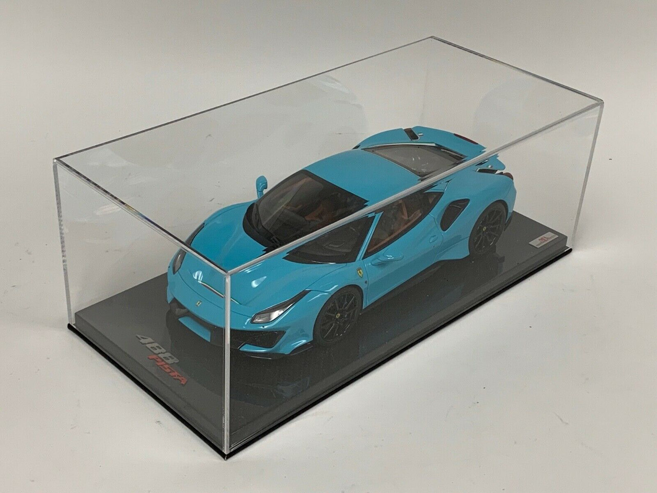 1/18 MR Collection Ferrari 488 Pista Coupe (Baby Blue) Resin Car