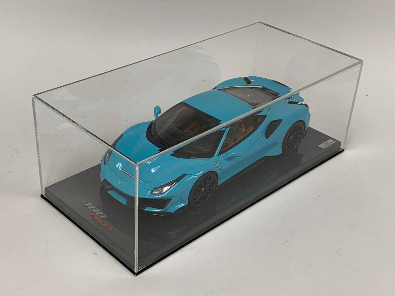 1/18 MR Collection Ferrari 488 Pista Coupe (Baby Blue) Resin Car Model Limited