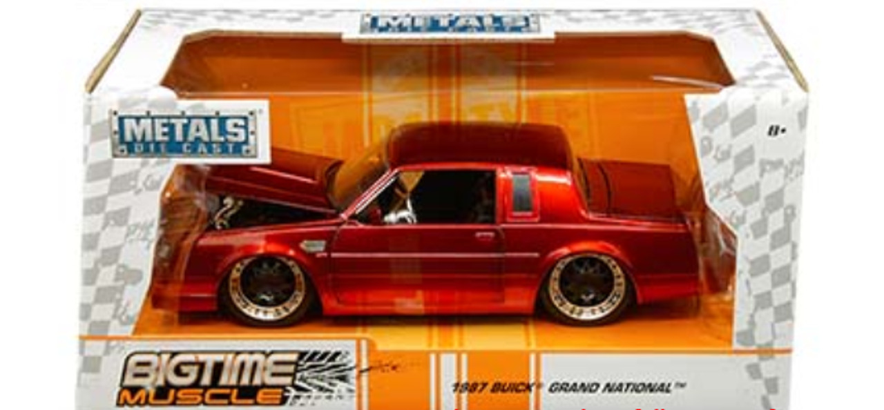 1/24 Jada 1987 Buick Grand National (Red) Diecast Car Model