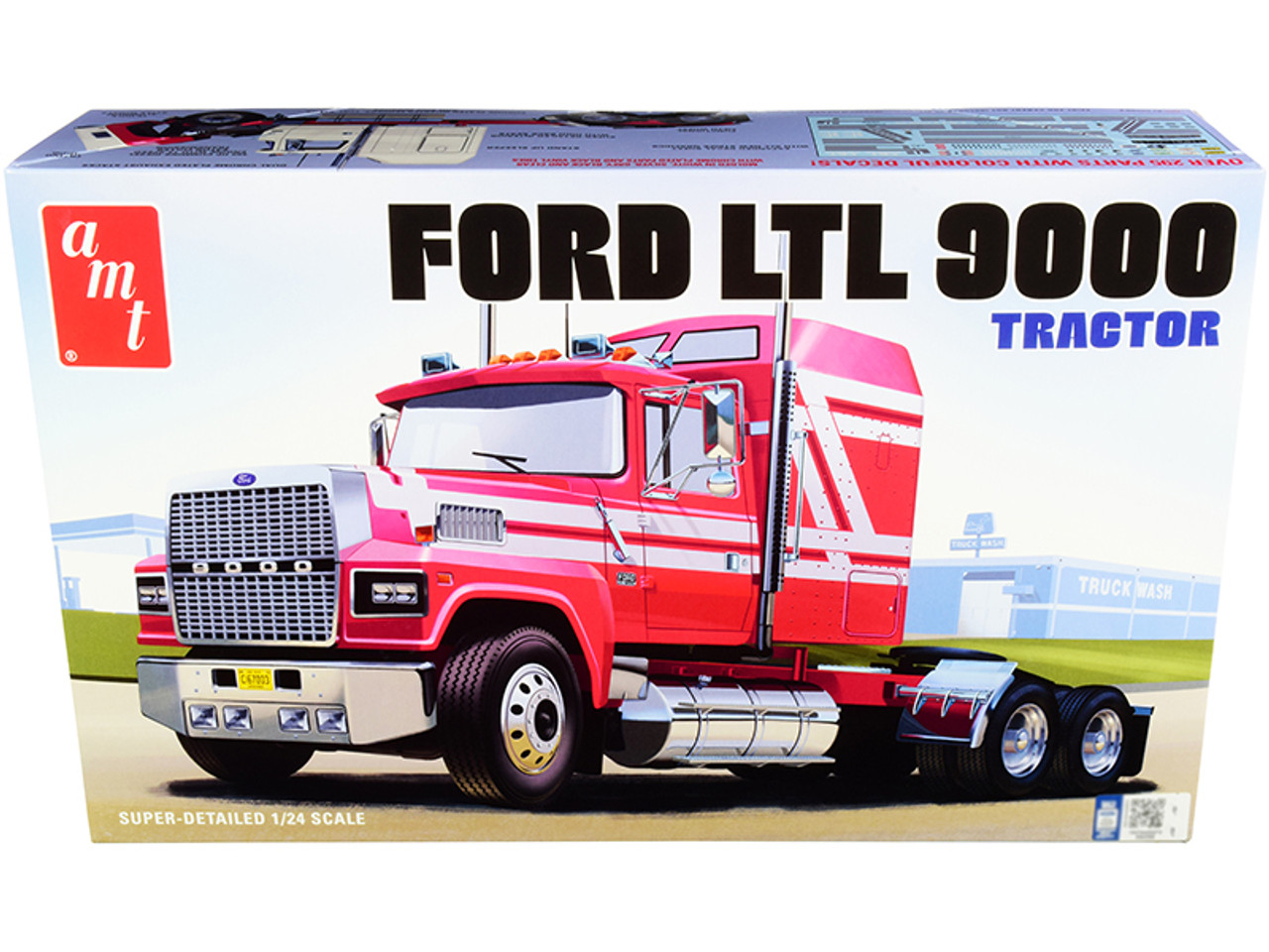 Skill 3 Model Kit Peterbilt 377 A/E Truck Tractor 1/24 Scale Model by AMT