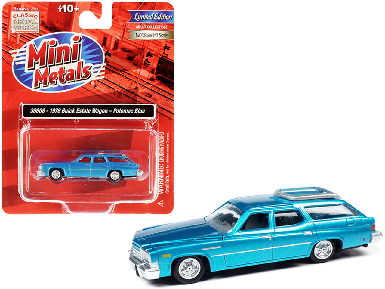 ピカソ 1976 Buick Estate Wagon Potomac Blue Metallic 1/87 (HO