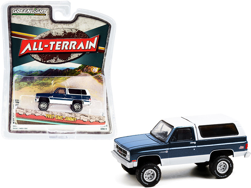 1987 GMC Jimmy Sierra Classic Lifted Dark Blue Metallic and White