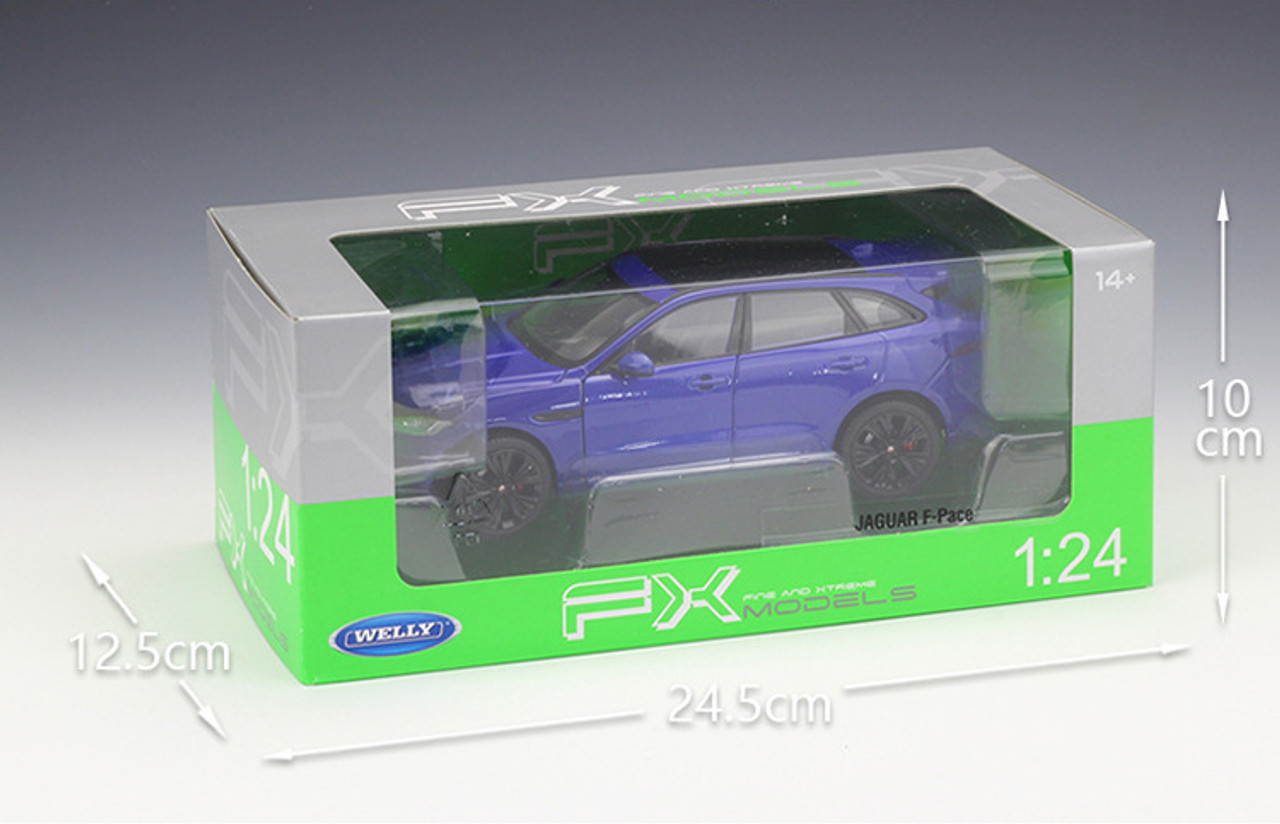 1/24 Welly Jaguar F-Pace (Blue) Diecast Car Model