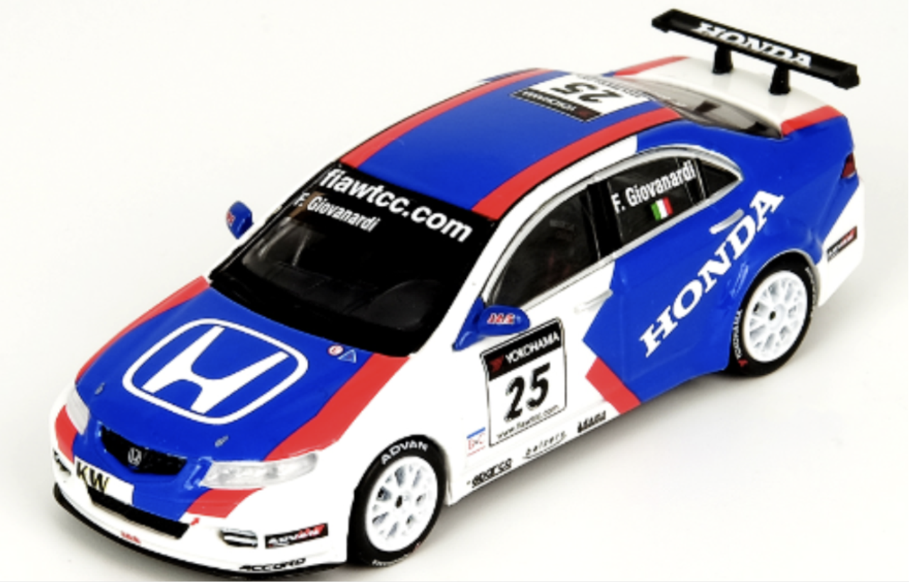 1/64 HONDA ACCORD Euro-R (CL7) #25 JAS MOTORSPORT IN64-CL7-MGP20JS (INNO 64)