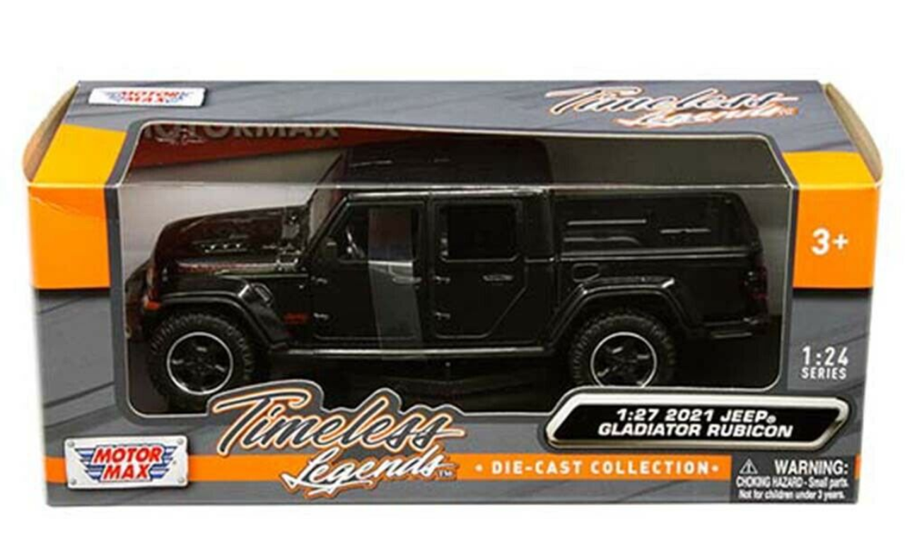 1/27 2021 Jeep Gladiator Rubicon Hard Top (Black) Diecast Car Model