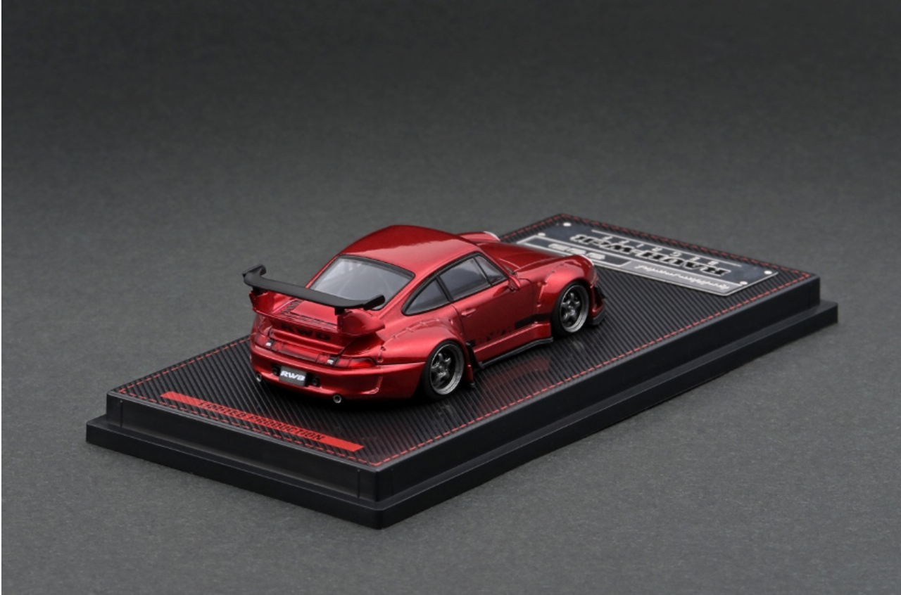 1/64 Porsche RWB 993 Red Metallic Alloy Ignition Model
