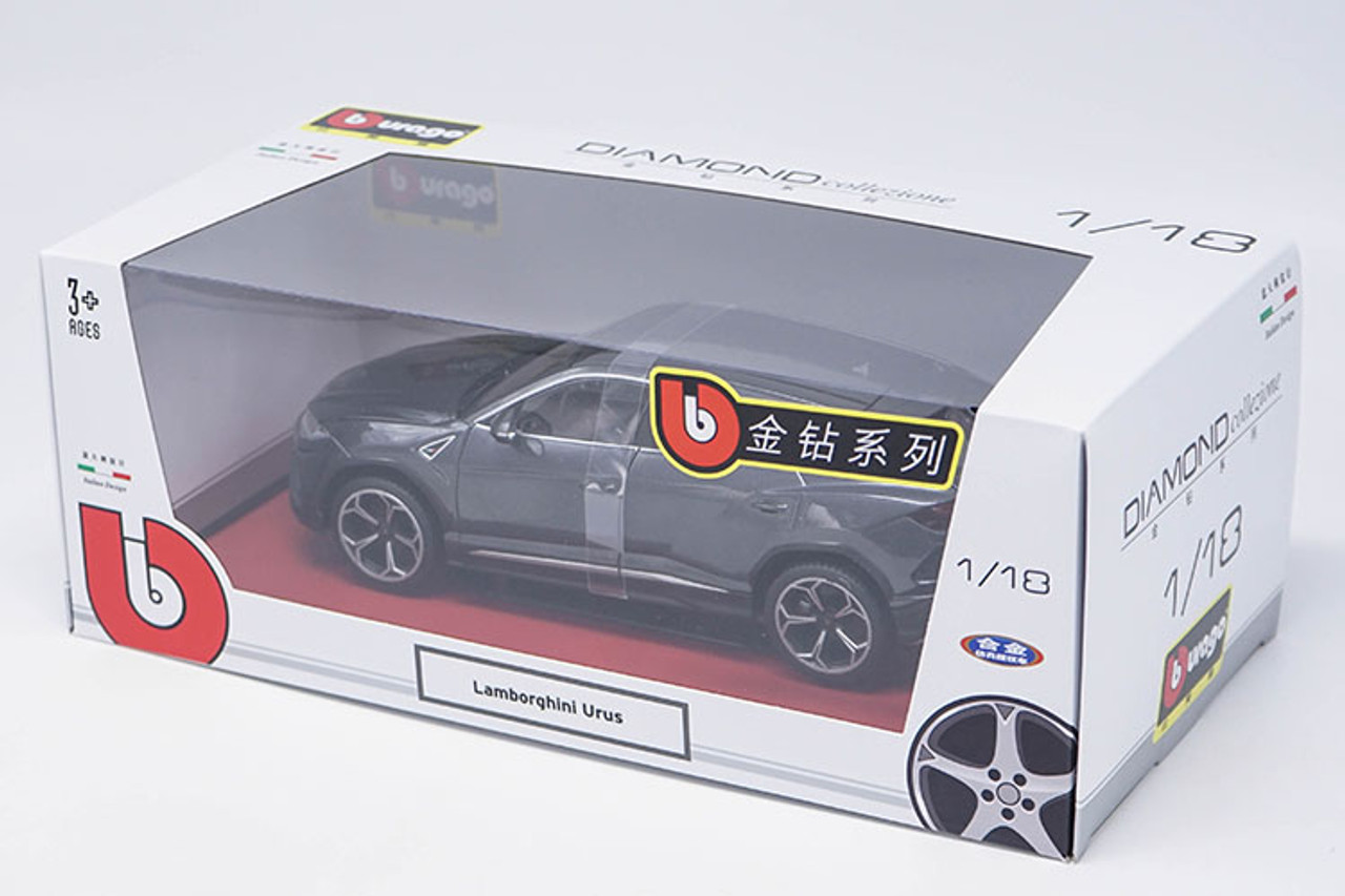 ブラーゴLamborghini Urus 1/18 Bburago 1-18 Lamborghini Urus Diecast Model Car, Grey