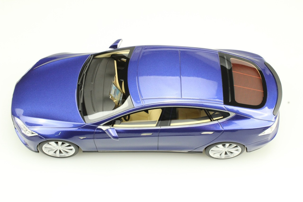 1/18 LS Collectibles Tesla Model S P100D (Dark Blue) Car Model