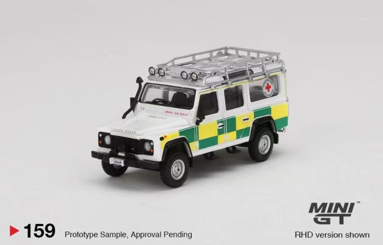 MINI GT 64  Land Rover Defender 110 British Red Cross  MGT00159-MJ
