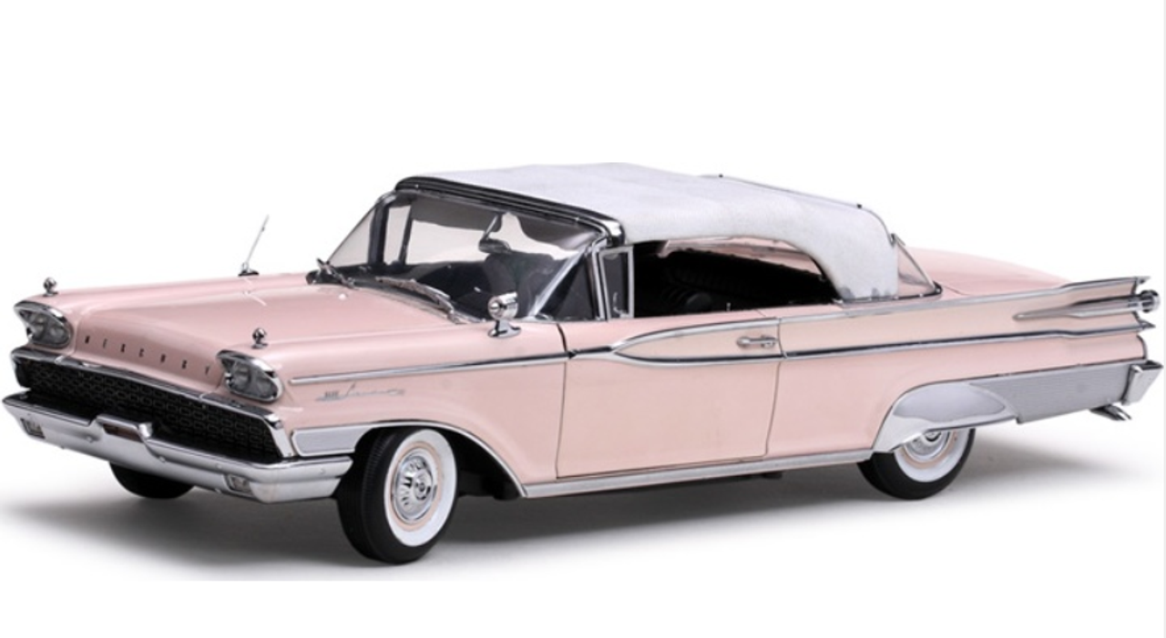 1/18 Sunstar 1959 Mercury Park Lane Closed Convertible (Pink) Diecast Car Model