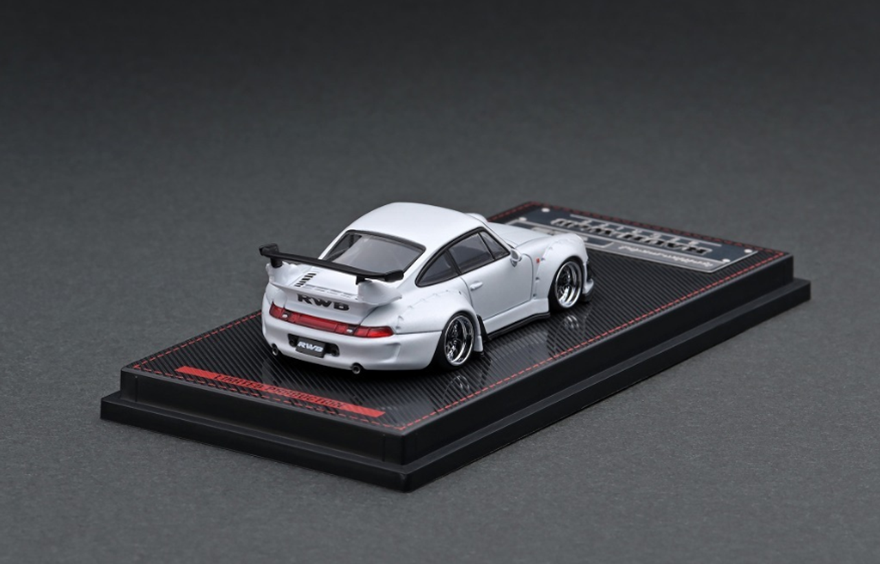  1/64 Porsche RWB 993 Matte Pearl White (Ignition Model)