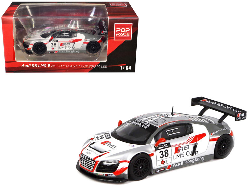  1/64 POPRACE 2013 Audi R8 Macau GT Cup  Marchy Lee #38 Diecast Car Model
