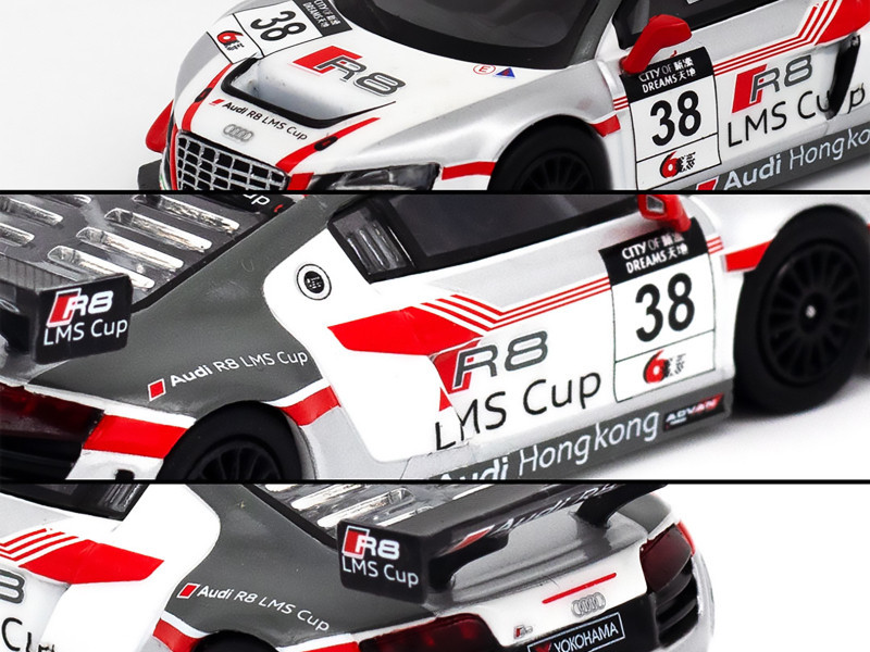  1/64 POPRACE 2013 Audi R8 Macau GT Cup  Marchy Lee #38 Diecast Car Model