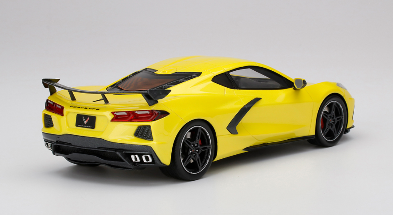  1/18 TopSpeed Chevrolet Corvette Stingray 2020 Accelerate Yellow Metallic 