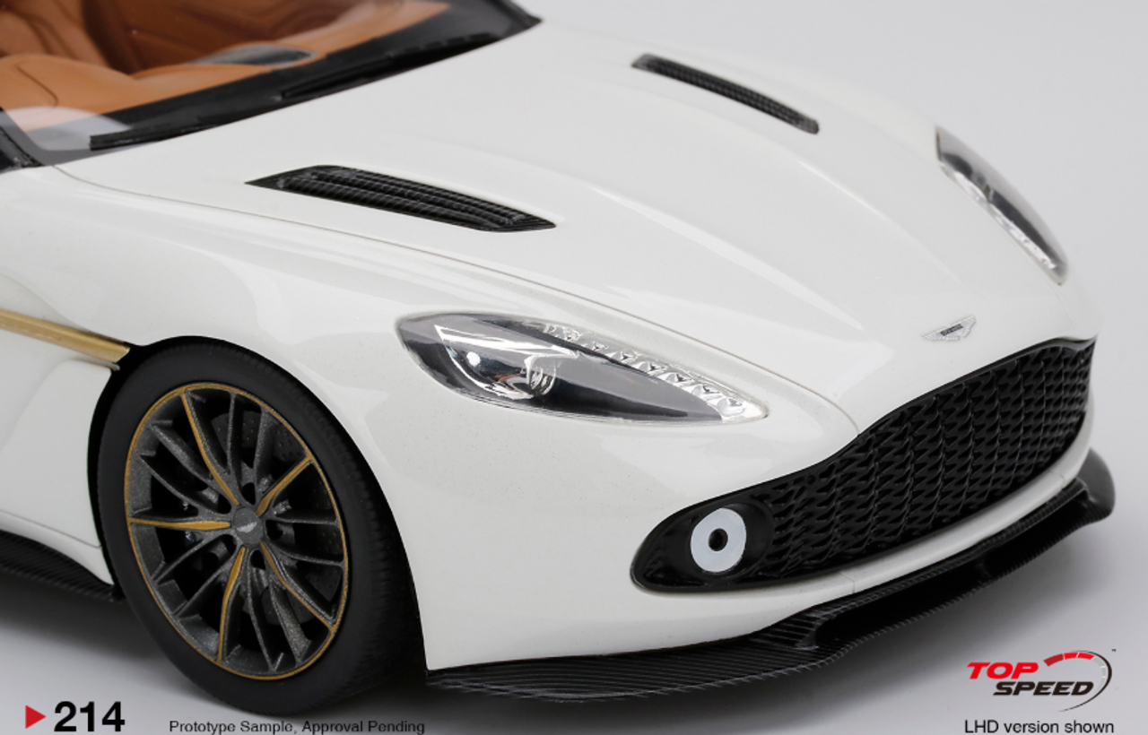 1/18 TopSpeed Aston-Martin Vanquish Zagato Volante Escaping White 