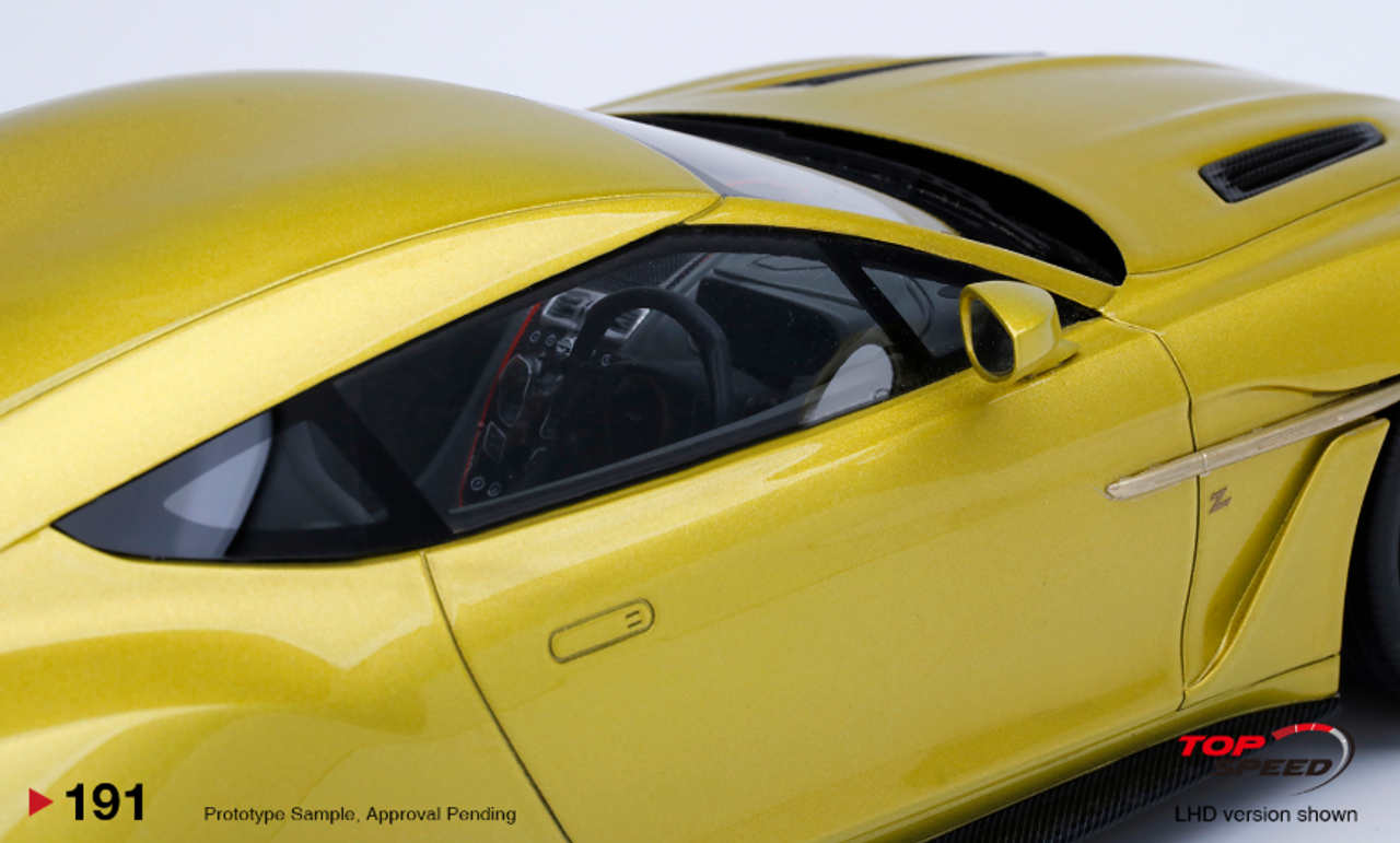 1/18 TopSpeed Aston Martin Vanquish Zagato Cosmopolitan Yellow 