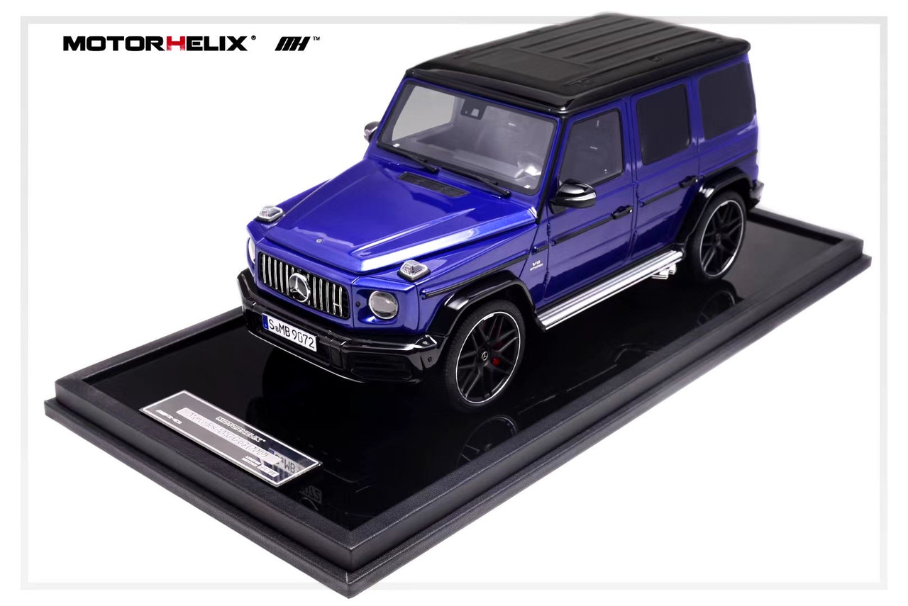 1/18 Motorhelix Mercedes-Benz Mercedes G63 AMG (Dark Blue) Resin Car Model Limited 99 Pieces