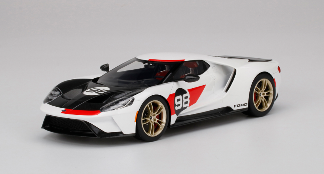 1/18 Top Speed 2021 Ford GT Heritage Edition (Resin Car Model)