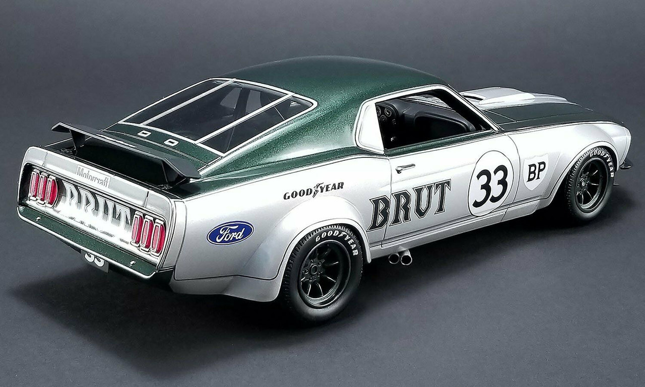 1/18 RAR #33 Brut 1969 Ford Boss 302 Trans Am Mustang Allan Moffat Car Model